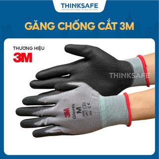 Găng tay chống cắt 3M cấp độ 1, chống trơn trượt, bảo vệ tay dùng cho cơ khí, Găng tay lao động chính hãng - Thinksafe