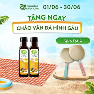 Set 2 chai Dầu chiên xào cho bé Mămmy 100ml chịu nóng trên 200 độ C, làm từ 5 loại dầu tốt lành
