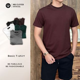 Áo Thun Trơn Nam T-shirt  MK Clever chất Cotton co dãn 4 chiều thấm hút mồ hôi - Form slimfit ôm gọn