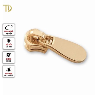 Đầu khóa kéo túi xách, đầu khóa kéo thay thế, đầu khóa kéo balo răng 5, Mạ điện độ bền 5-8 năm