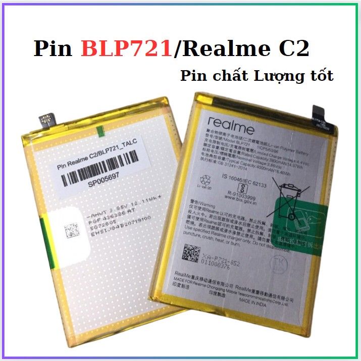 Pin BLP721/Realme C2,dùng để thay thế