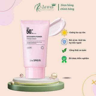 Kem Chống Nắng The Saem Eco Earth Power Sun Cream Bảo Vệ, Kiềm Dầu, Dưỡng Da Se Mịn Lỗ Chân Lông SPF50/PA+++