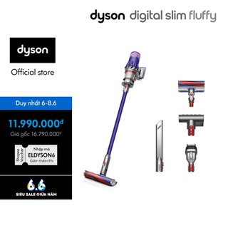  Máy hút bụi không dây Dyson Digital Slim ™ Fluffy (Tím/Xám)
