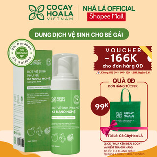 Dung Dịch Vệ Sinh Cho Bé Gái Hữu Cơ Cỏ Cây Hoa Lá Dạng Bọt An Toàn Cho Tuổi Dậy Thì 150ml - Nhà Lá Store