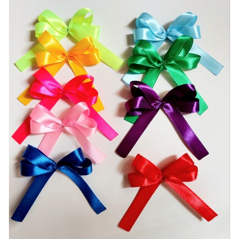 Set 20 nơ lụa, tặng kẽm buộc (N07)