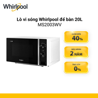 Lò vi sóng Whirlpool để bàn 20L MS2003WV - Bảo Hành 2 Năm