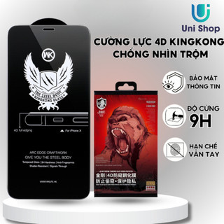 Kính cường lực chống nhìn trộm 4D WK Hộp Đỏ 7Plus/8Plus/X/Xs Max/11 Pro Max/12/13/13 Pro/13 14 Pro Max - Uni Shop
