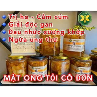 Mật ong ngâm tỏi cô đơn 500ml - mộc organic