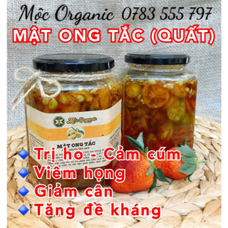 Mật ong ngâm tắc 500ml - mộc organic