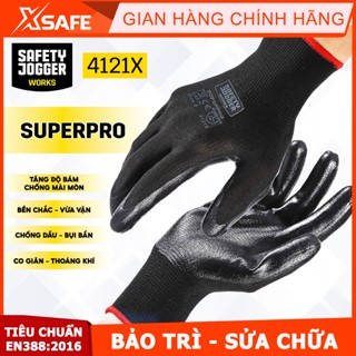 Găng tay bảo hộ lao động Jogger Superpro - Bao tay lao động chống dầu nhớt, lớp phủ tăng độ bám, ôm sát độ linh hoạt cao
