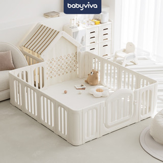 Quây cũi nhựa cho bé babyviva dòng luxury chất liệu nhựa nguyên sinh cao cấp