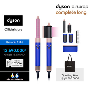  Máy tạo kiểu tóc và sấy khô Dyson Airwrap ™ Complete Long (Blue/Blush)