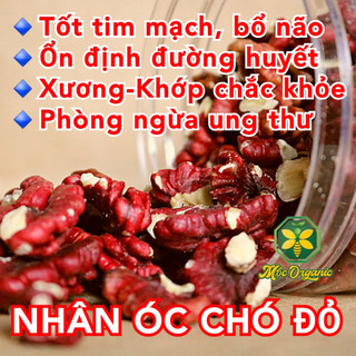 Óc chó đỏ mỹ tách vỏ 450gr - mộc organic