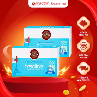 Nước Muối Fysoline Xanh Chống Nghẹt Mũi Viêm Mũi Nước Muối Ưu Trương Cho Bé Hộp 20 Ống - Bibomart