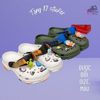 Dép cross nam nữ khủng long sục TERAN chống trơn trượt đi mưa đi biển    êm chân siêu bền