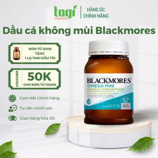 Dầu cá Blackmores, Omega mini double concentrate viên nhỏ không mùi Úc