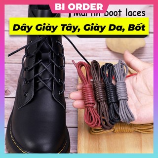 [Bảng 11 màu] Dây sáp (dây giày tây) dài 60cm, 80cm, 100cm, 120cm dành cho giày da, Dr. Martens, boots,... cổ ngắn