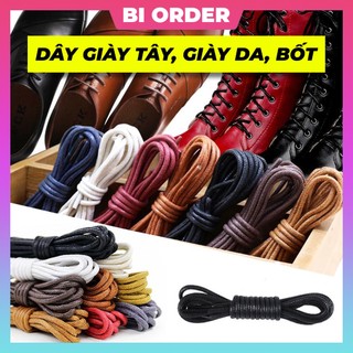 [𝗕𝗮̉𝗻𝗴 𝟭𝟭 𝗺𝗮̀𝘂] Dây Sáp (Dây Giày Tây) Thay Thế Dành Cho Giày Da, Dr. Martens, Boots,... Cao Cổ [𝗕𝗮́𝗻 𝘁𝗵𝗲𝗼 𝗰𝗮̣̆𝗽]