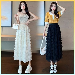  Chân váy midi BÈO NHIỀU TẦNG hàng Quảng Châu sang trọng - L2M