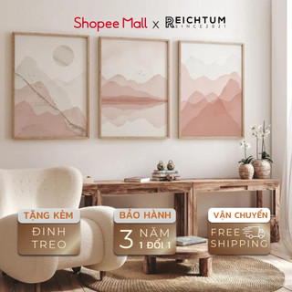 Tranh treo tường SET3 của REICHTUM - Decor phòng ngủ/ Tráng gương/ Canvas/ Chất vải bền bỉ