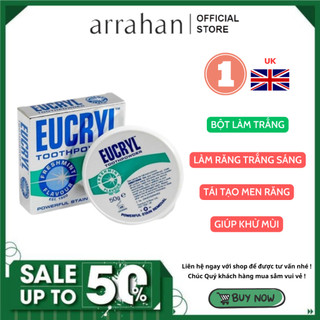 Bột Trắng Răng Eucryl Giúp Răng Trắng Sáng 50g