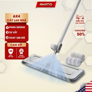 Cây lau nhà phun sương tự vắt đa năng xoay 360 độ 3 trong 1 AKIITO AK4