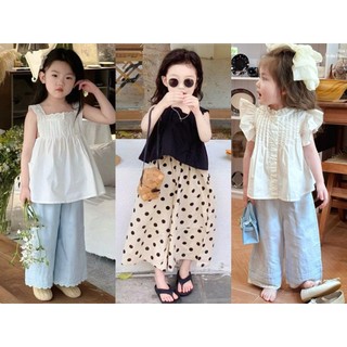 Bộ hè bé gái Sofia áo thô quần dài