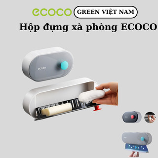 Hộp Đựng Xà Phòng Nhà Tắm ECOCO E2119,E2120 - Khay Để Xà Phòng Có Nắp Lật Một Ngăn Tiện Lợi