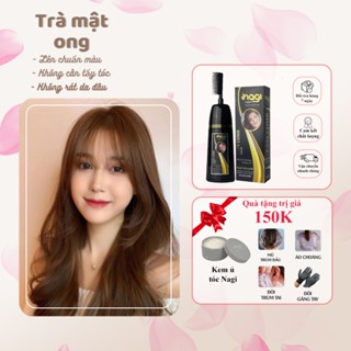 Dầu gội nhuộm tóc màu Nâu Mật Ong Nagi HONEY TAWNY02 chiết xuất từ thiên nhiên không khô xơ tóc chai 400ml