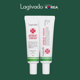 Bộ chăm sóc da mụn Hàn Quốc Lagivado gồm Dr. Atreat Cream 30g & Dr. Atreat Serrum 30ml