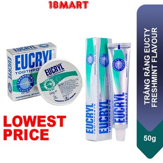 Bột Trắng Răng EUCRYL Freshmint Flavour Toothpowder 50g