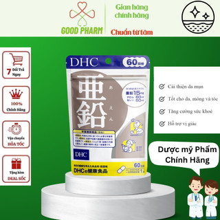Viên uống Bổ sung Kẽm ZinC DHC-Viên uống kẽm DHC Zinc Nhật Bản hỗ trợ giảm mụn tăng cường đề kháng 60 viên