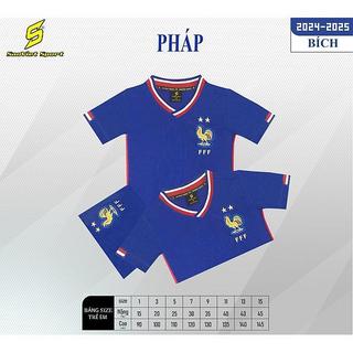 Pháp Xanh Sọc 2020 - Đồ Đá Banh Thể Thao Cho Bé
