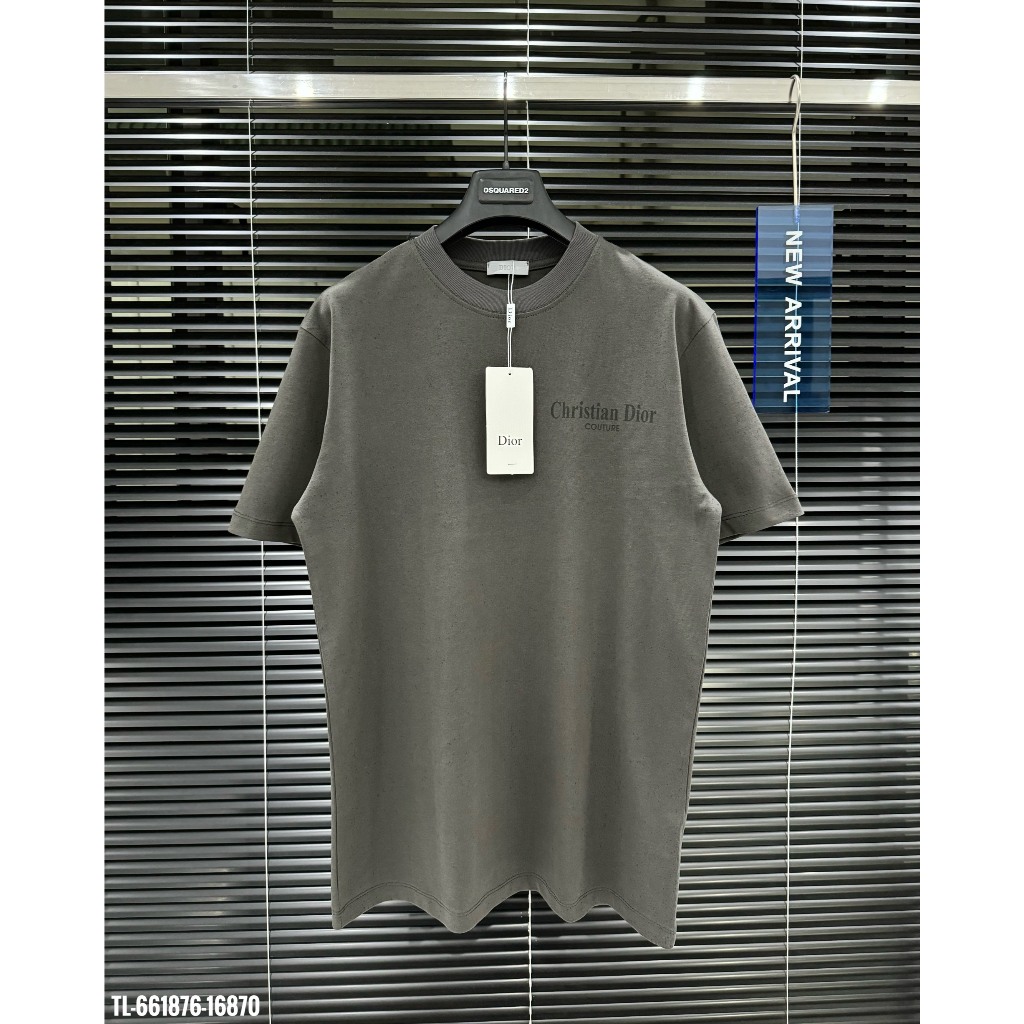 🔥Hot🔥Áo thun Dior in chữ phối vẩy sơn thiết kế hot trend Nam nữ New 2024