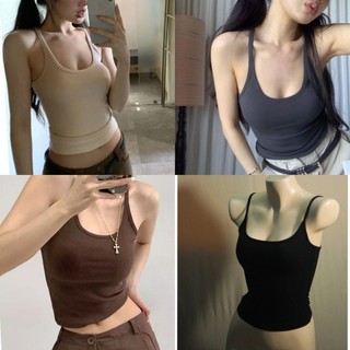 TCSHOPJEANS  Áo Tank Top Hai Dây Bigsize 55kg đến 90kg Phong Cách Pháp Thời Trang Quyến Rũ Ôm Gọn Tôn Dáng AT 213