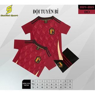 Bộ quần áo bóng đá Tuyến Bỉ cho bé 2024
