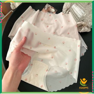 SET 3 Quần Lót Su Thạch Quần Lót Nữ Tàng Hình Không Viền Không Đường May Họa Tiết Dâu Tây CHIPNU11