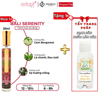 Nước hoa nữ ADOPT BALI SERENITY EDP 30ml hương cam chanh nhập khẩu chính hãng Pháp lưu hương lâu Thanh mát , Dịu dàng