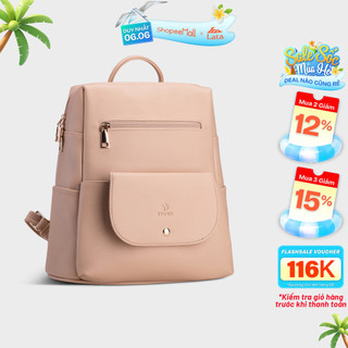 Balo nữ da mịn khóa kéo YUUMY YBA32