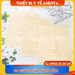 Da giả 3D tập phun xăm - Hình mặt, mày, môi, mí