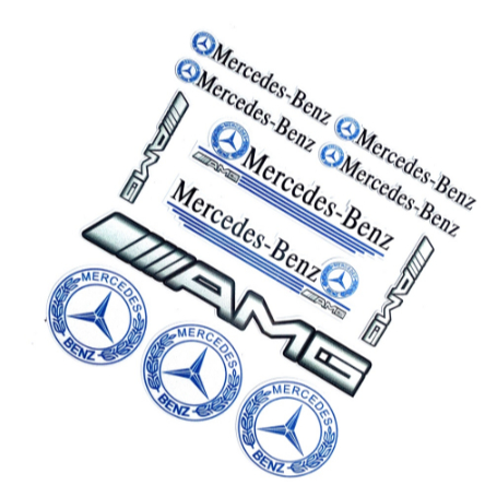 Decal  miếng Dán Chất Lượng Cao Xe hơi ô tô Mercedes Amg  dòng class C180 C200 C250 C300 E200 E250 E