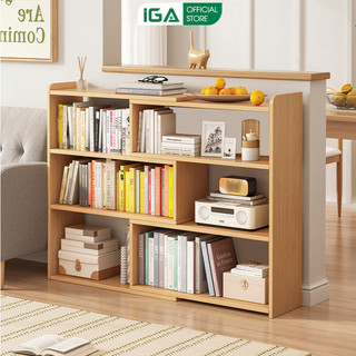 Kệ sách gỗ đa năng thiết kế thông minh xoay 90 độ thương hiệu IGA - GP209