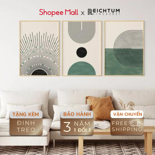 Tranh treo tường SET3 của REICHTUM - Decor phòng ngủ chill/ Tráng gương/ Chất liệu bền bỉ