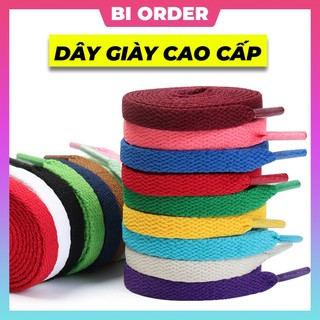 [𝗕𝗮̉𝗻𝗴 𝟯𝟬 𝗺𝗮̀𝘂] Dây Giày Dẹt Thay Thế Nhiều Màu Sắc Loại Xịn Dày Dặn Cho Các Loại Giày