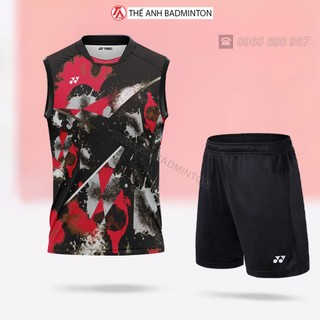 Áo cầu lông yonex sát nách thoáng mát co giãn 4 chiều đủ size m l xl xxl