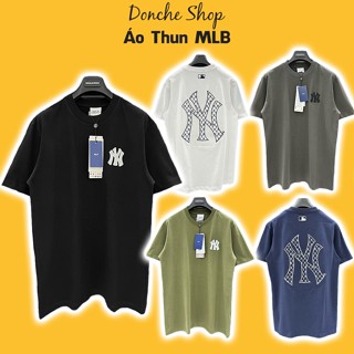 Áo Thun MLB Thêu Chữ Hình NY Nổi Siêu Đẹp - Áo Phông Nam Nữ NY Chất Cotton Dày Dặn Cao Cấp 660086