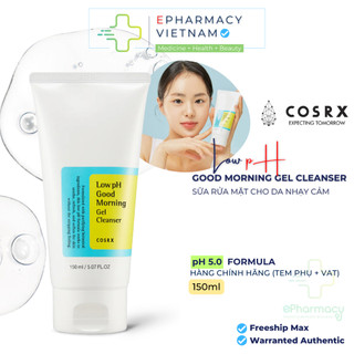Sữa Rửa Mặt Cosrx Low pH Good Morning Gel Cleanser - Gel rửa mặt Cosrx tràm trà dịu nhẹ 150ml