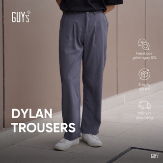 Quần Ống Rộng GUY"s Closet Dylan Trousers - Form Ống Rộng, Tôn Dáng - Unisex, Thời Trang, Hàn Quốc - Màu Đen, Trắng, Xám
