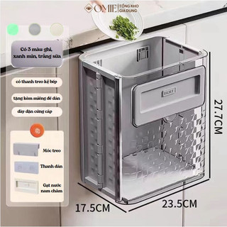 Thùng Rác Treo Tủ Bếp Phiên Bản Cải Tiến, Thùng Rác Gấp Gọn Sạch Sẽ Tiện Lợi