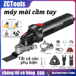 Máy cắt rung - bộ chuyển đổi máy cắt thành máy cắt rung tặng kèm 2 Lưỡi Cắt, Đĩa Chà Tam Giác ( loại tốt)